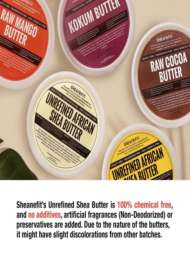 Sheanefit Raw Unrefined African Shea Butter - 8oz, 14oz, 28oz Containers (Yellow - 8 oz) - Image 2
